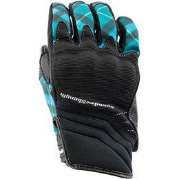 Speed & Strength Womens Cross My Heart Textile Gloves Turquoise