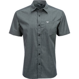 Fly Racing Mens Button-Up Short Sleeve Woven Shirt Black