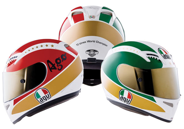 AGV T 2 T2 GIACOMO AGOSTINI REPLICA HELMET S/SMALL  