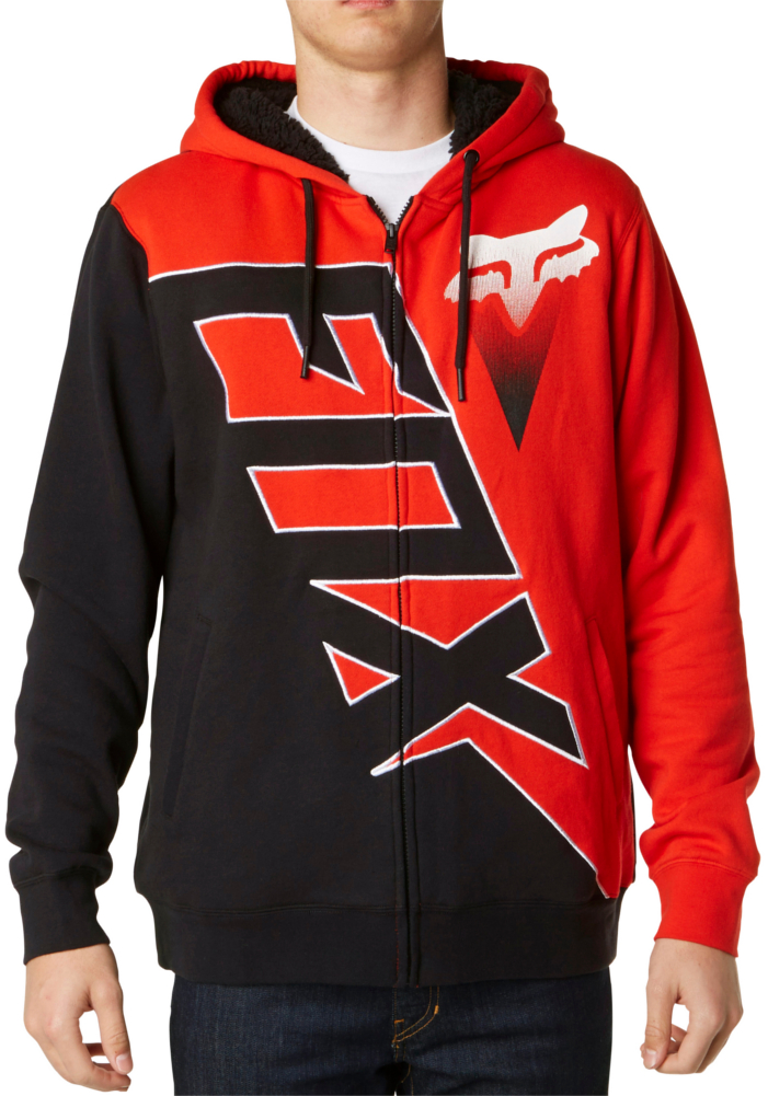 Fox Racing Mens Diamond Sherpa Zip Up Hoody Sweatshirt | eBay