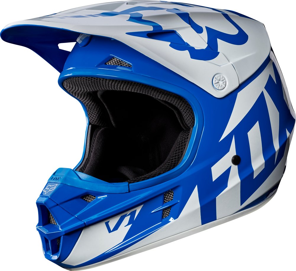 Fox Racing Mens V1 Race DOT Approved Motocross MX Helmet | eBay