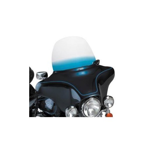 Memphis Shades 12 inch Windshield Blue for Harley Davidson FLHT FLHTC FLHX