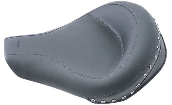 Mustang Motorcycle Solo Seat Studded for Harley FLHR Road King 94 96