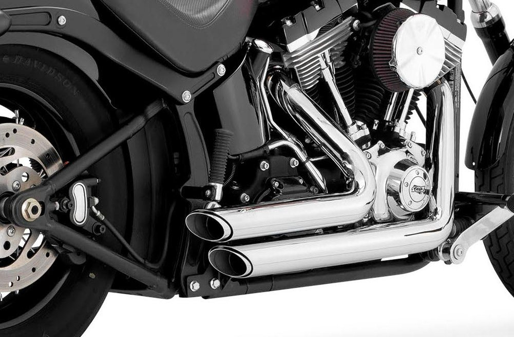 Vance & Hines Shortshots Staggered Dual Exhaust For Harley-Davidson Softail